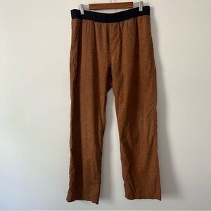 Prana Vaha Hemp Blend Pull On Drawstring Pants Orange Large X 32